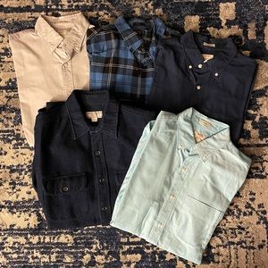 Lot of 5 JCrew Button Downs